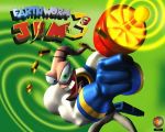 Artwork de Jim pour le jeu Earhworm Jim 3D sur Nintendo 64