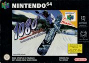 Scan of front side of box of 1080 Snowboarding