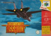 Scan of front side of box of Aero Fighters Assault