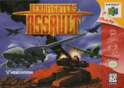 Scan of front side of box of Aero Fighters Assault