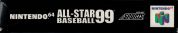 Scan du côté supérieur de la boite de All-Star Baseball 99