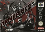Scan of front side of box of Armorines: Project S.W.A.R.M.