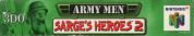 Scan du côté inférieur de la boite de Army Men: Sarge's Heroes 2