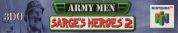 Scan du côté supérieur de la boite de Army Men: Sarge's Heroes 2