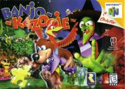 Scan of front side of box of Banjo-Kazooie