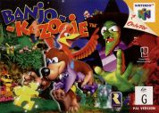 Scan of front side of box of Banjo-Kazooie