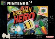 Scan of front side of box of Bomberman Hero