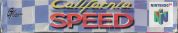 Scan du côté supérieur de la boite de California Speed