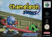 Scan of front side of box of Chameleon Twist