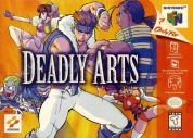 Scan of front side of box of Deadly Arts