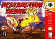 Scan of front side of box of Destruction Derby 64