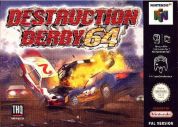 Scan of front side of box of Destruction Derby 64