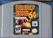 Scan of front side of box of Donkey Kong 64 - Not For Resale
