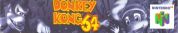 Scan du côté supérieur de la boite de Donkey Kong 64