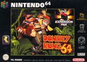 Scan of front side of box of Donkey Kong 64