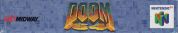 Scan of upper side of box of Doom 64