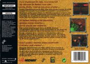 Scan of back side of box of Doom 64