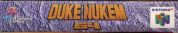 Scan of upper side of box of Duke Nukem 64