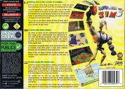 Scan of back side of box of Earthworm Jim 3D
