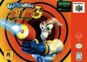 Scan of front side of box of Earthworm Jim 3D