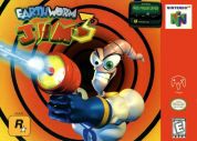 Scan de la face avant de la boite de Earthworm Jim 3D