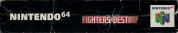 Scan du côté supérieur de la boite de Fighters Destiny
