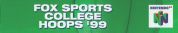 Scan du côté inférieur de la boite de Fox Sports College Hoops '99