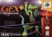 Scan of front side of box of Gex 3: Deep Cover Gecko