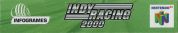 Scan of lower side of box of Indy Racing 2000