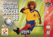 Scan of front side of box of International Superstar Soccer 98