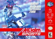Scan of front side of box of Jeremy McGrath Supercross 2000