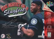 Scan of front side of box of Ken Griffey Jr.'s Slugfest