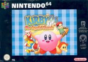 Scan of front side of box of Kirby 64: The Crystal Shards