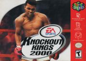 Scan of front side of box of Knockout Kings 2000