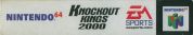 Scan of upper side of box of Knockout Kings 2000