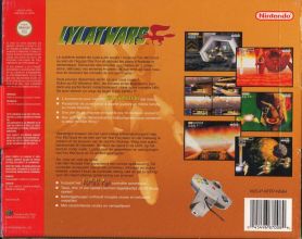 Scan of back side of box of Lylat Wars