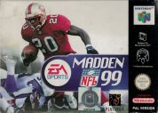 Scan of front side of box of Madden NFL 99