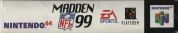 Scan du côté supérieur de la boite de Madden NFL 99