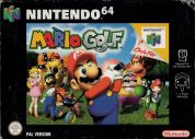 Scan of front side of box of Mario Golf