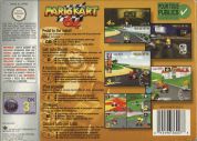 Scan of back side of box of Mario Kart 64
