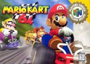 Scan of front side of box of Mario Kart 64