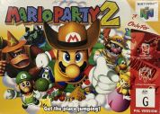 Scan of front side of box of Mario Party 2