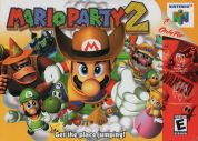 Scan of front side of box of Mario Party 2