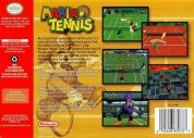 Scan de la face arrière de la boite de Mario Tennis