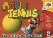 Scan of front side of box of Mario Tennis