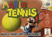 Scan of front side of box of Mario Tennis