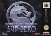 Scan of front side of box of Mortal Kombat Mythologies: Sub-Zero