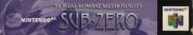 Scan of upper side of box of Mortal Kombat Mythologies: Sub-Zero