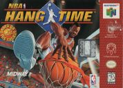 Scan of front side of box of NBA Hangtime