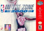 Scan of front side of box of NBA In The Zone 2000